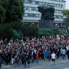 Vokietijoje per kraštutinių dešiniųjų protestą nukentėjo mažiausiai 20 žmonių 