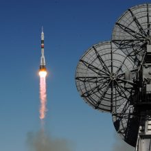 Rusijos erdvėlaivis su astronautais avariniu būdu nusileido Kazachstane