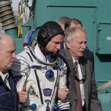 Rusijos erdvėlaivis su astronautais avariniu būdu nusileido Kazachstane