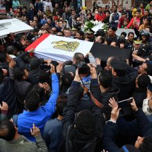 Kairo senamiestyje susisprogdinus mirtininkui žuvo keli policininkai 