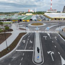 Protestai nepadėjo: Vilniuje įrengta žiedinė Gariūnų ir Paneriškių gatvių sankryža