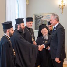 Konstantinopolio patriarchas G. Nausėdai pristatė bažnytinės struktūros Lietuvoje planus