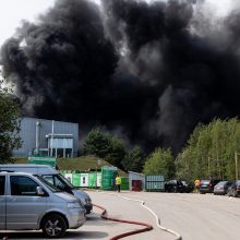 „Ecoservice“ vadovė: gaisro židinys – aiškus, priežastys dar nustatinėjamos