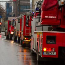 Žaliakalnio verslo centre kilo gaisras: teko evakuoti žmones