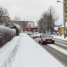 Nepatogumai dėl snygio Kaune: gali vėluoti viešasis transportas