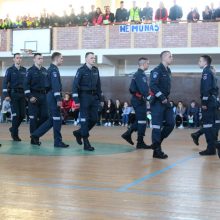 Moksleiviai domėjosi policininkų kasdienybe