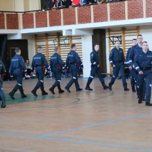 Moksleiviai domėjosi policininkų kasdienybe