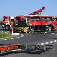 Lenkijoje sudužo Ukrainos turistų autobusas, yra žuvusiųjų