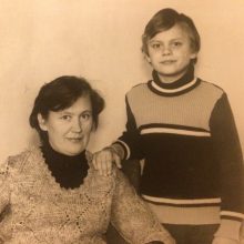 Saulius Stirbinskas su mama