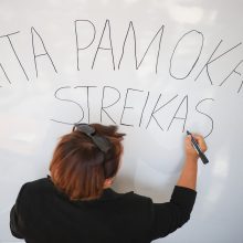 Mokytojų streiko pasekmės: pamokas padeda vesti ir moksleiviai