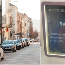 Žinia vairuotojams: visame mieste – nemokamas parkavimas, bet bus ir eismo ribojimų