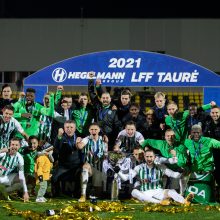 Finale „Panevėžį“ sutriuškinęs Vilniaus „Žalgiris“ tapo LFF taurės nugalėtoju