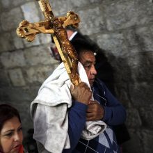 Jeruzalėje Didįjį penktadienį surengta tradicinė Kristaus kančios kelio procesija