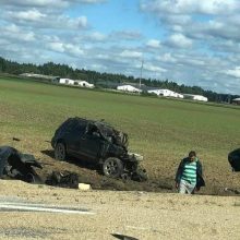 Mažeikių rajone – tragiška avarija: per nelaimę žuvo du žmonės