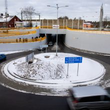 Lentvaryje atidarytas naujas tunelis po geležinkeliu