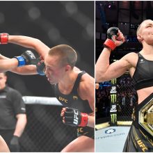 Po dramatiškos kovos R. Namajunas apgynė UFC čempionės titulą