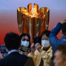 Japonijoje olimpinės ugnies estafetės pradžios ceremonija tikriausiai vyks be žiūrovų