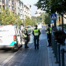 Policija pasirengė mitingui: centre – sustiprintos policijos pajėgos, įtartini asmenys bus tikrinami