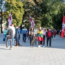 Opozicija įvertino per mitingą sustiprintą Seimo apsaugą: iki ko turėjome nusiristi