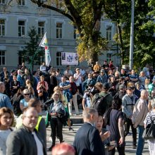 Vilniuje – tūkstantinis protestas: su plakatais „Ne gyvulių pasui“ ir „Dž. Sorošą lauk iš Lietuvos“