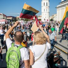 Vilniuje – tūkstantinis protestas: su plakatais „Ne gyvulių pasui“ ir „Dž. Sorošą lauk iš Lietuvos“