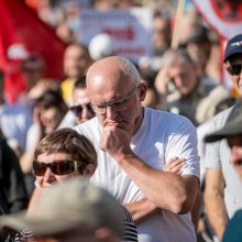 Vilniuje – tūkstantinis protestas: su plakatais „Ne gyvulių pasui“ ir „Dž. Sorošą lauk iš Lietuvos“