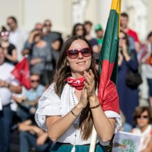 Opozicija įvertino per mitingą sustiprintą Seimo apsaugą: iki ko turėjome nusiristi