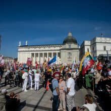 Vilniuje – tūkstantinis protestas: su plakatais „Ne gyvulių pasui“ ir „Dž. Sorošą lauk iš Lietuvos“