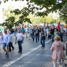 Mitingo organizatorius: galiu suvaldyti minią, jeigu policijos noras būtų