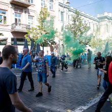 Mitingo organizatorius: galiu suvaldyti minią, jeigu policijos noras būtų