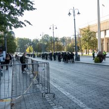 Mitingo organizatorius: galiu suvaldyti minią, jeigu policijos noras būtų