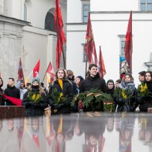 Vasario 16-ąją žmonės džiaugiasi galėdami švęsti laisvę ir reiškia solidarumą su Ukraina