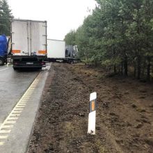 Rytą vairuotojai leido spūstyje: dėl avarijos buvo paralyžiuotas eismas pasienyje su Latvija