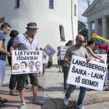 Protestas Vilniuje: susirinkusieji priešinosi privalomam testavimui ir skiepams