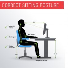 Taisyklingai: gerai savijautai dirbant labai svarbus stalo ir kėdės aukštis.