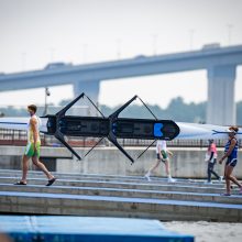 Ketvirtąją vietą Tokijo žaidynėse iškovojusios Lietuvos irkluotojos: tikėjome, kad turime šansų