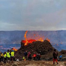 Lietuvis iš arti stebi Islandijos ugnikalnį: baisu, bet kažkas ten labai traukia