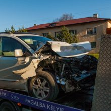 Avariją matę kauniečiai: iš „Volkswagen“ liko tik metalo krūva