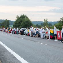 Organizatoriai: „Laisvės kelias“ įvyko be incidentų, dalis žmonių nesuspėjo