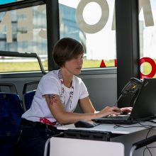 Kaune pradeda veikti mobilus vakcinavimo punktas: autobusu važiuos į įmones ir lankytinas vietas