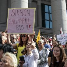 Protestas neapsiėjo be incidentų: sumuštas žmogus, sulaikyti du girti ir vienas su narkotikais