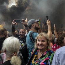 Žydų atstovai, I. Šimonytė pasmerkė Holokausto simbolikos naudojimą mitinge prie Seimo