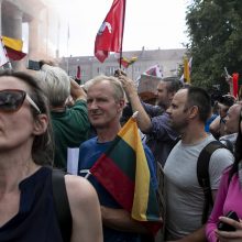 Protestas neapsiėjo be incidentų: sumuštas žmogus, sulaikyti du girti ir vienas su narkotikais