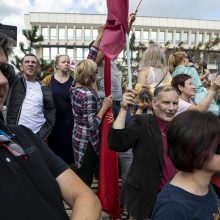 Protestas neapsiėjo be incidentų: sumuštas žmogus, sulaikyti du girti ir vienas su narkotikais