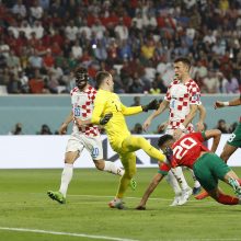 Pasaulio čempionato bronzos medaliais pasidabino Kroatijos futbolininkai 