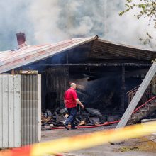 Ugnis įsisuko į gruziniško maisto užeigą pakaunėje: yra nukentėjusių