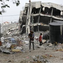 JT: į šiaurinę Gazos Ruožo dalį pagalbą pristatė 61 sunkvežimis