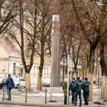 Po rekonstrukcijos atidaromas Kauno VPK centrinis pastatas, atidengiamas obeliskas