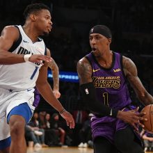 L. Jamesas ir „Lakers“ sutramdė NBA naujoką L. Dončičių