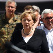 A. Merkel aplankė nuniokotą Vokietijos regioną